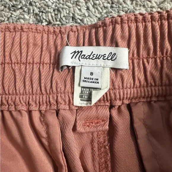 Madewell Neale Straight-Leg Drapeweave Pants 8 rose pink loose casual career - Picture 10 of 14